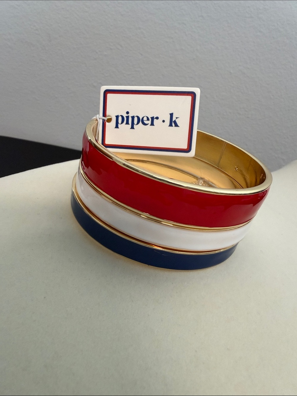 Piper K | ๐บ๐ธ Red, White & Blue Bangle Bracelet Set โฅ๏ธ๐ค๐ - Picture 4 of 7